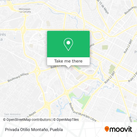 Privada Otilio Montaño map