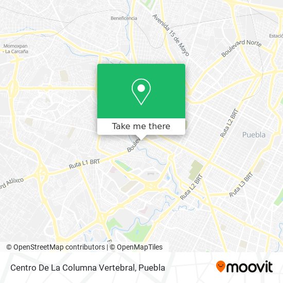 Centro De La Columna Vertebral map