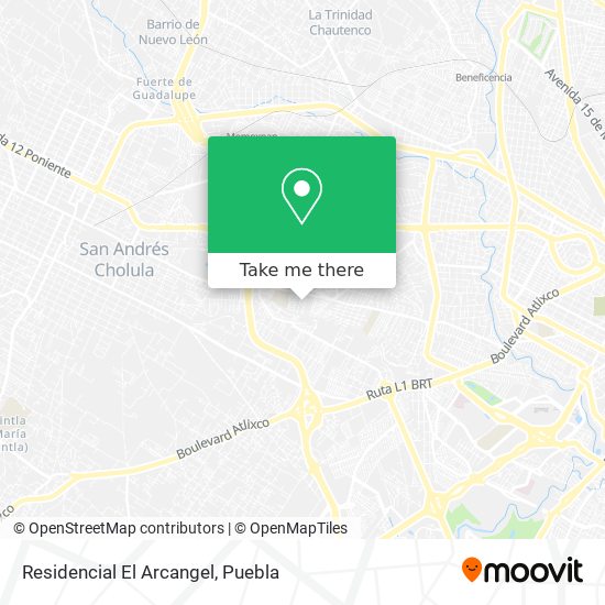 Mapa de Residencial El Arcangel