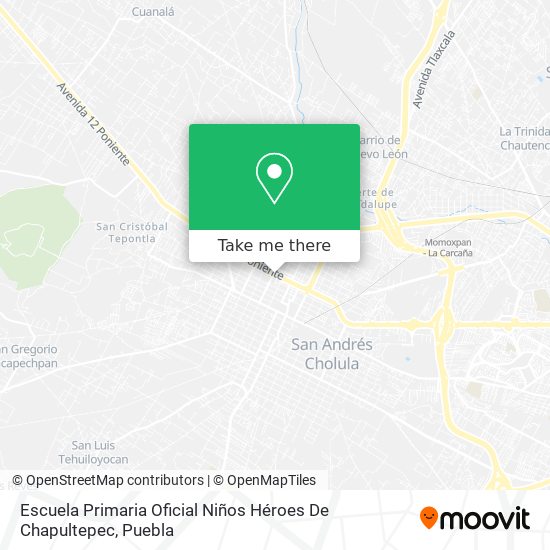 Mapa de Escuela Primaria Oficial Niños Héroes De Chapultepec