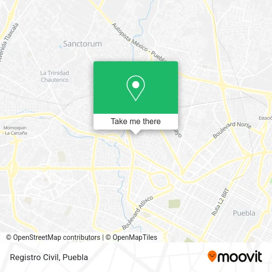 Mapa de Registro Civil