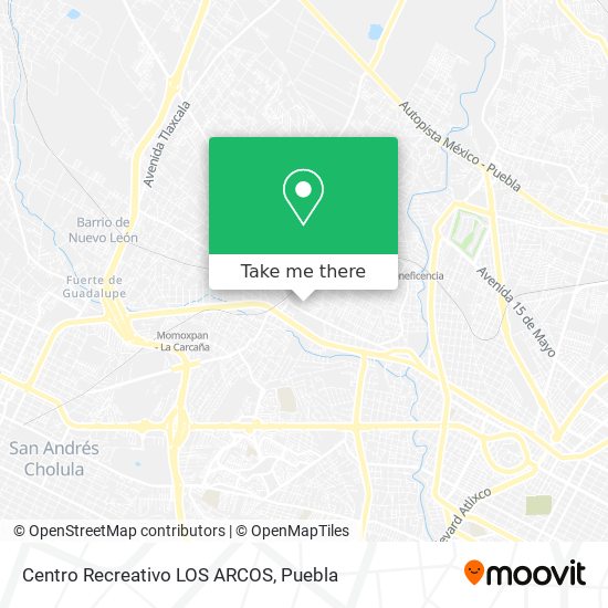 Mapa de Centro Recreativo LOS ARCOS