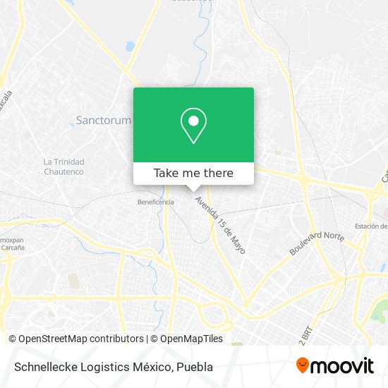 How to get to Schnellecke Logistics México in San Pedro Cholula by Bus?