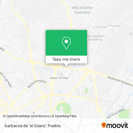 barbacoa de "el Güero" map