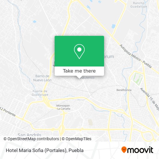 Hotel Maria Sofia (Portales) map