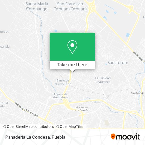 Mapa de Panadería La Condesa