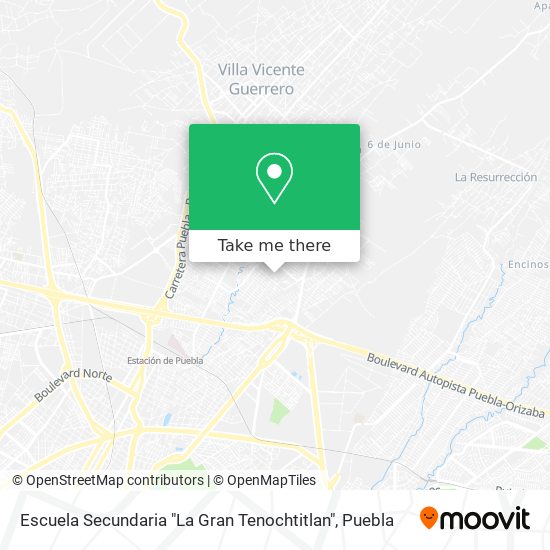 Escuela Secundaria "La Gran Tenochtitlan" map