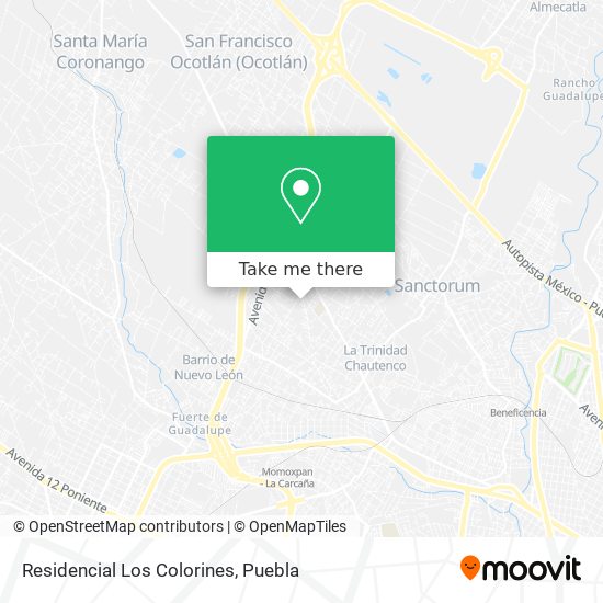 Mapa de Residencial Los Colorines