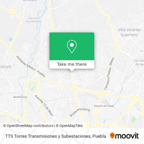 Mapa de TTS Torres Transmisiones y Subestaciones
