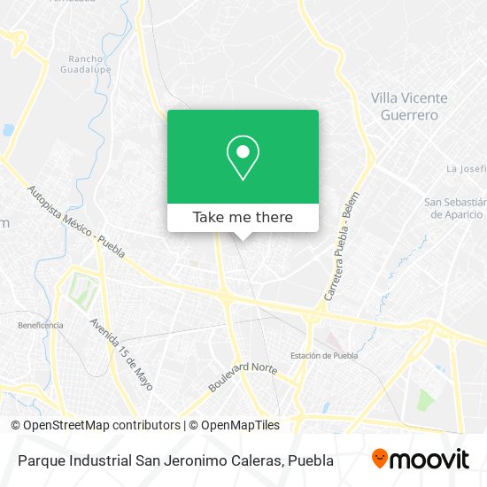 Parque Industrial San Jeronimo Caleras map