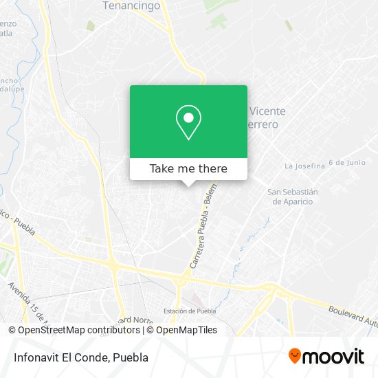 Mapa de Infonavit El Conde