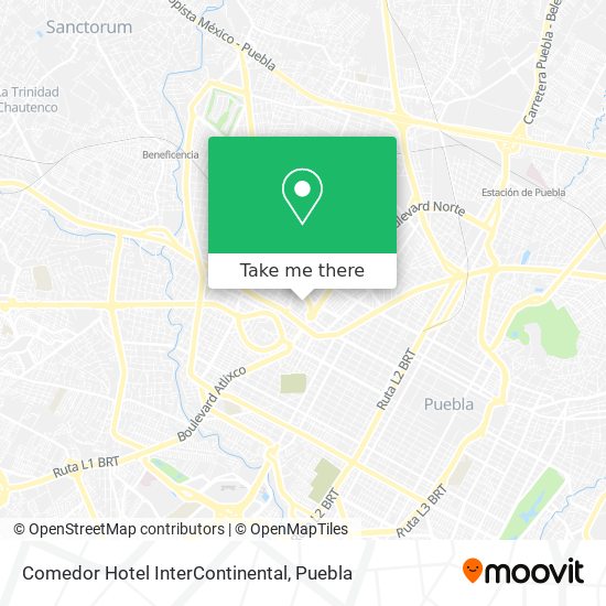 Comedor Hotel InterContinental map