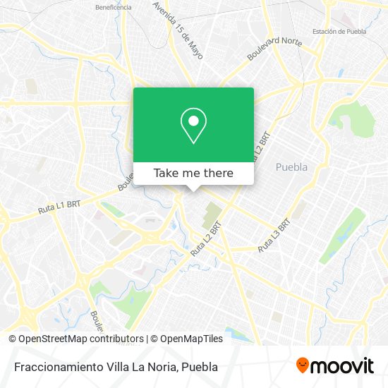 Fraccionamiento Villa La Noria map