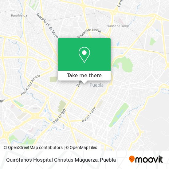 Quirófanos Hospital Christus Muguerza map