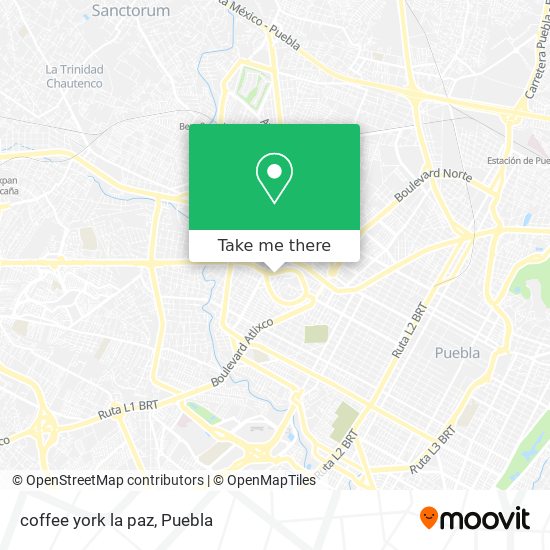 coffee york la paz map