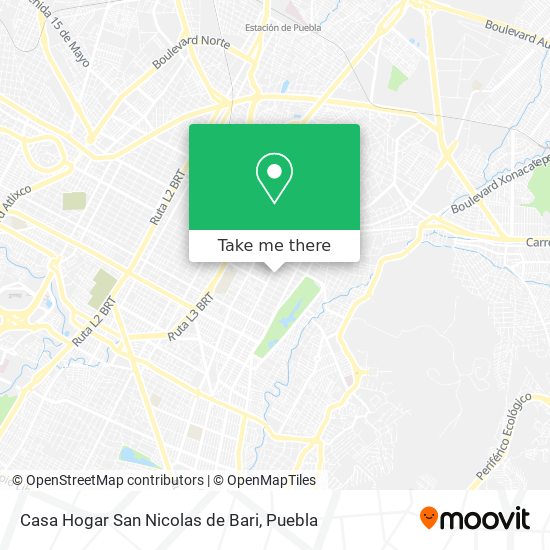 Casa Hogar San Nicolas de Bari map