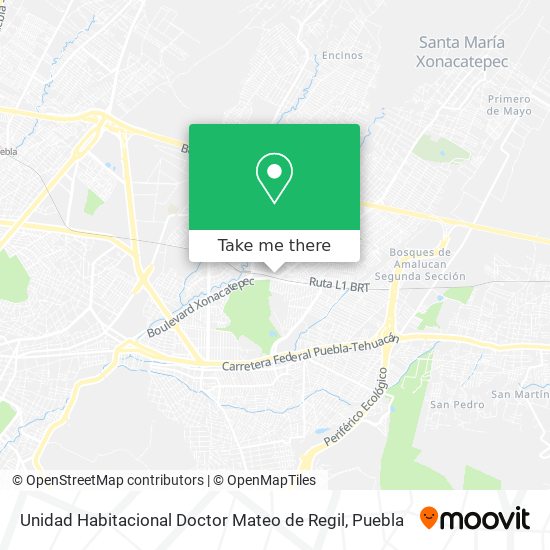 Unidad Habitacional Doctor Mateo de Regil map