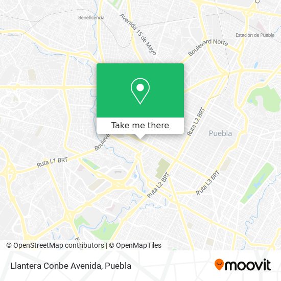 Mapa de Llantera Conbe Avenida