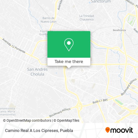 Camino Real A Los Cipreses map
