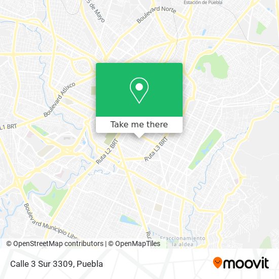 Calle 3 Sur 3309 map