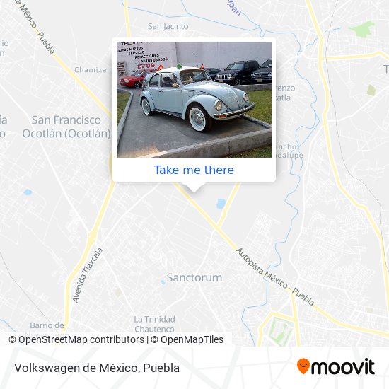  ¿Cómo llegar en Autobús a Volkswagen de México en San Pedro Cholula?