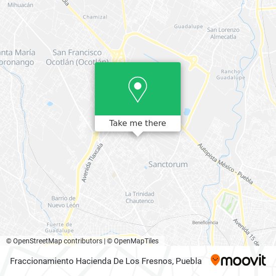 Fraccionamiento Hacienda De Los Fresnos map