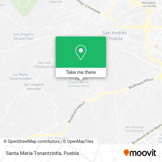 Santa Maria Tonantzintla map