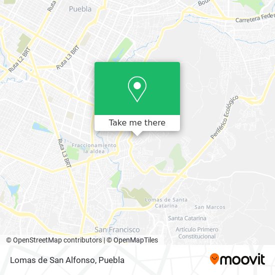 Lomas de San Alfonso map