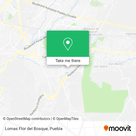 Lomas Flor del Bosque map