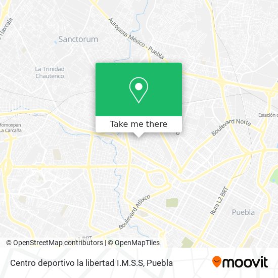 Mapa de Centro deportivo la libertad I.M.S.S