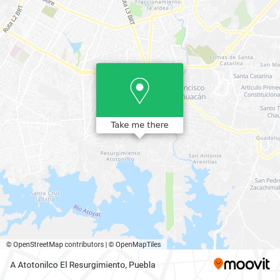 A Atotonilco El Resurgimiento map