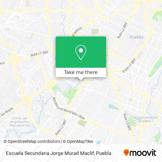 Mapa de Escuela Secundaria Jorge Murad Maclif
