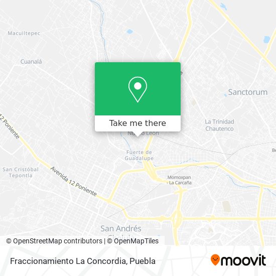 Fraccionamiento La Concordia map