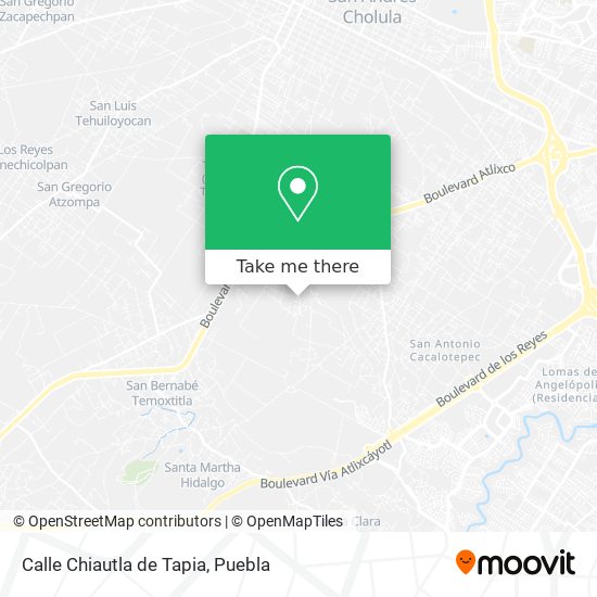 Calle Chiautla de Tapia map