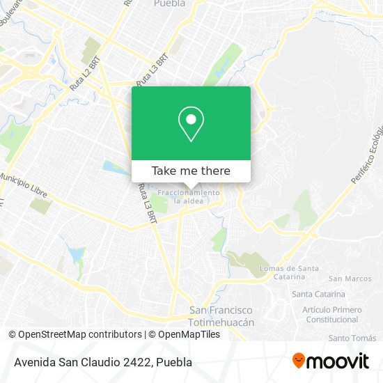 Mapa de Avenida San Claudio 2422