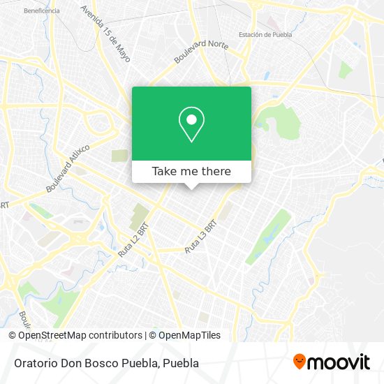 Oratorio Don Bosco Puebla map