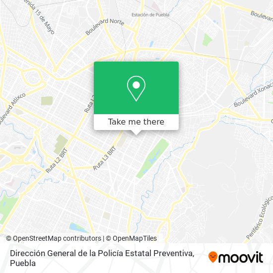 Dirección General de la Policía Estatal Preventiva map