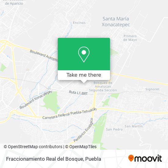Mapa de Fraccionamiento Real del Bosque