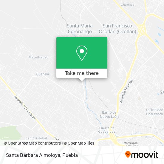 Mapa de Santa Bárbara Almoloya