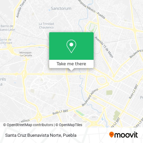 Santa Cruz Buenavista Norte map