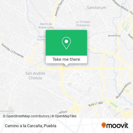 Mapa de Camino a la Carcaña