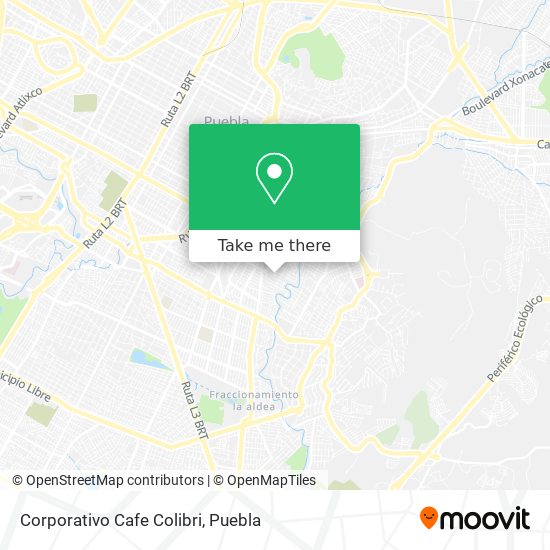 Corporativo Cafe Colibri map