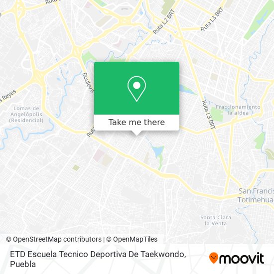 ETD Escuela Tecnico Deportiva De Taekwondo map