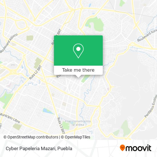 Mapa de Cyber Papeleria Mazari