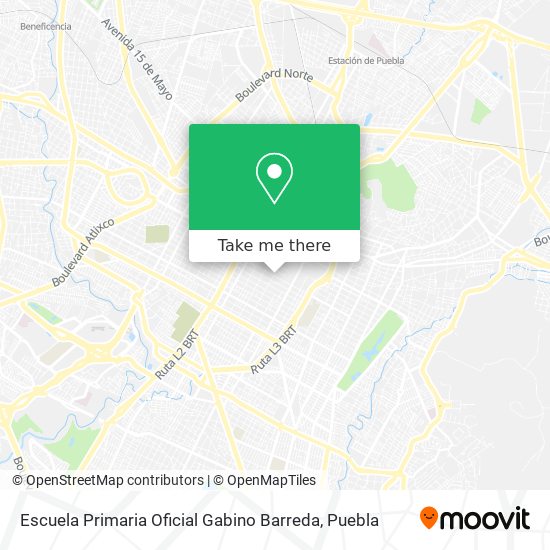 Escuela Primaria Oficial Gabino Barreda map