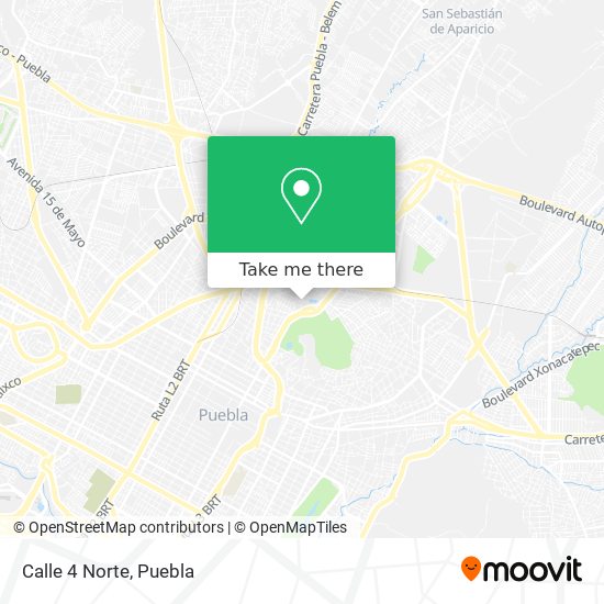 Calle 4 Norte map