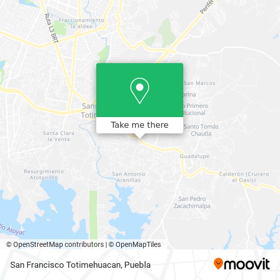 San Francisco Totimehuacan map