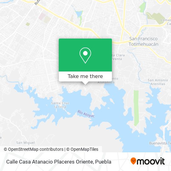 Mapa de Calle Casa Atanacio Placeres Oriente