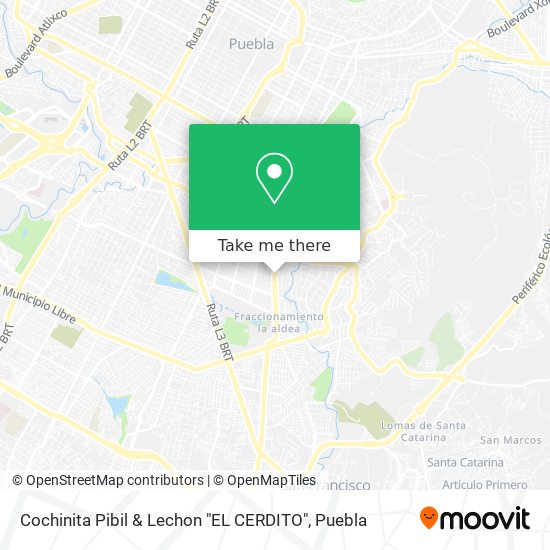Mapa de Cochinita Pibil & Lechon "EL CERDITO"