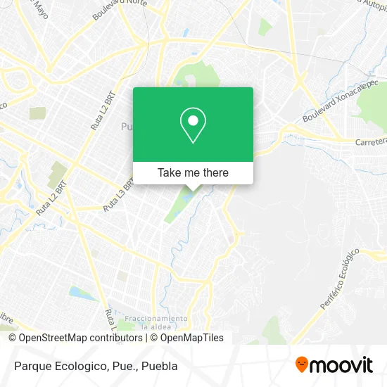 Parque Ecologico, Pue. map